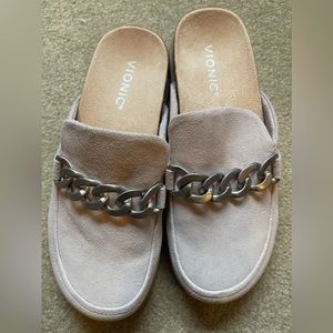 Vionic Orthaheel Technology Clogs Mules Grey Size 7